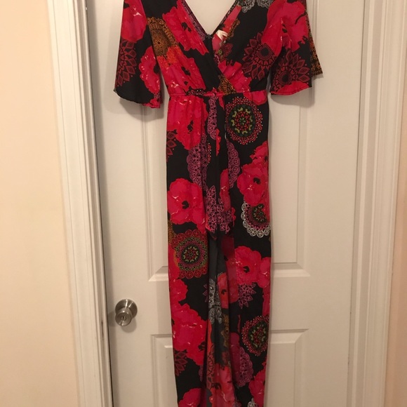 Pretty floral romper with tail - Picture 2 of 3